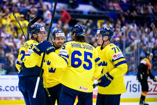 Isac Lundeström of Sweden celebrates