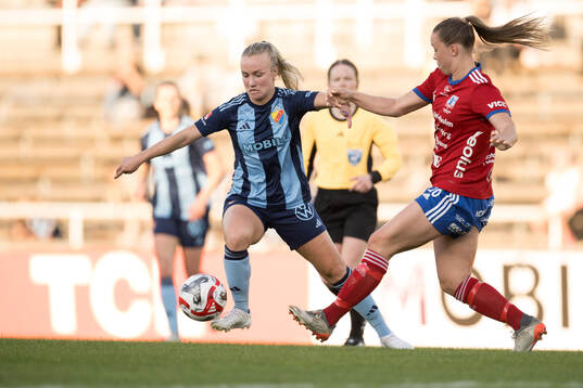 Djurgårdens Tove Almqvist och Vittsjös Hanna Ekengren