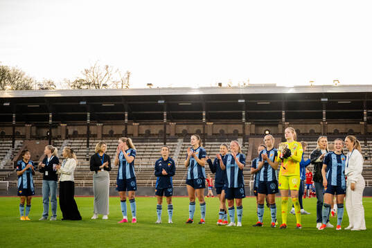 Djurgårdens spelare jublar