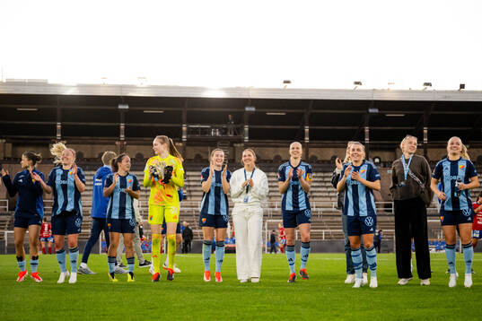 Djurgårdens spelare jublar