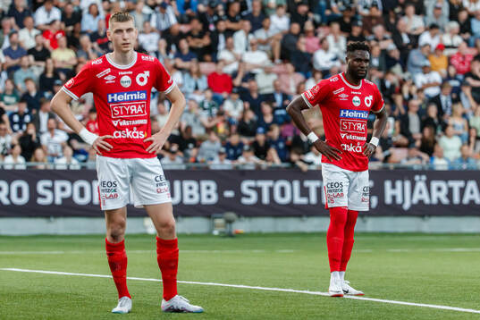Degerfors Adi Fisic och Nasiru Moro deppar