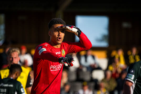 Hammarbys målvakt Oliver Dovin