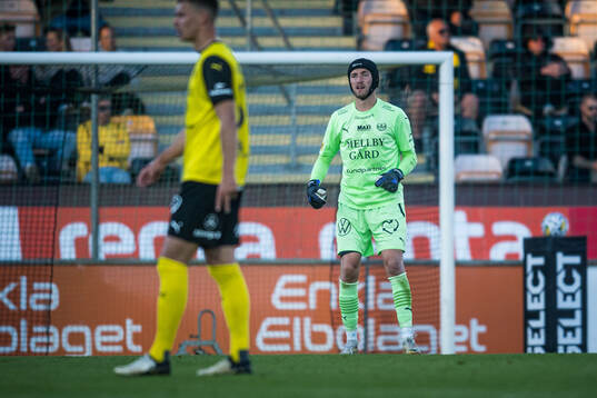 Mjällbys målvakt Noel Törnqvist