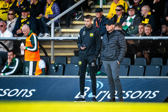 Hammarbys assisterande tränare David Selini och tränare