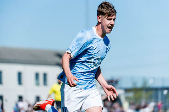 Malmö FFs Viggo Jeppsson jublar