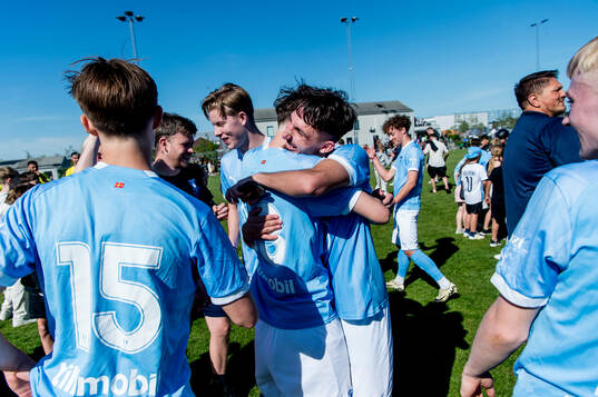 Malmö FFs spelare jublar