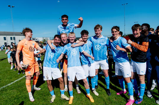 Malmö FFs spelare jublar