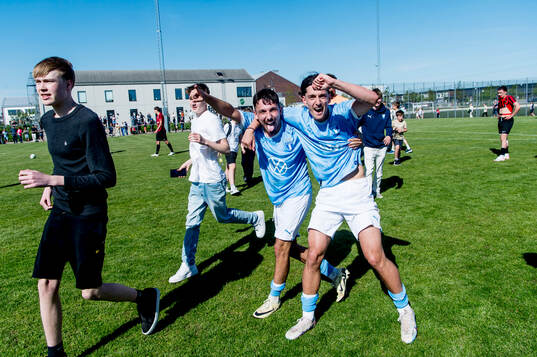 Malmö FFs spelare jublar