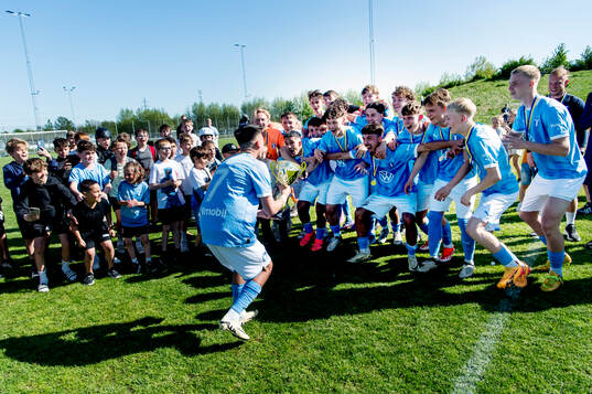 Malmö FFs spelare jublar