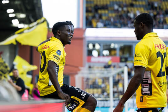 Elfsborgs Michael Baidoo jublar