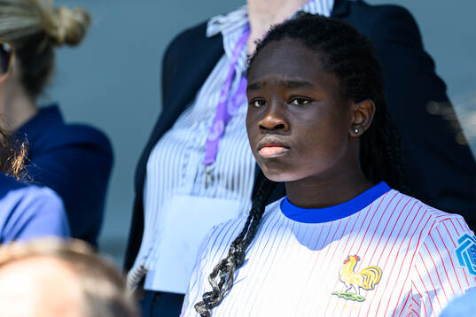 Anais Ebayilin of France in the stands
