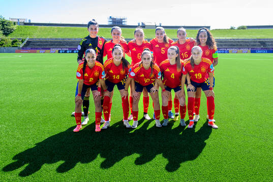The starting eleven of Spain