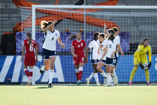 Cecily Wellesley-Smith of England looks dejected