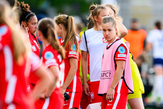 Anna Skrzypczyk of Poland looks dejected