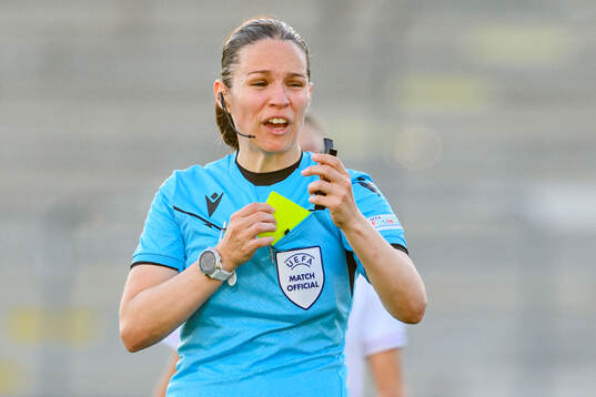 Referee Deborah Anex
