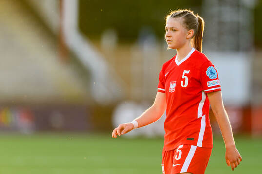 Anna Krakowiak of Poland looks dejected