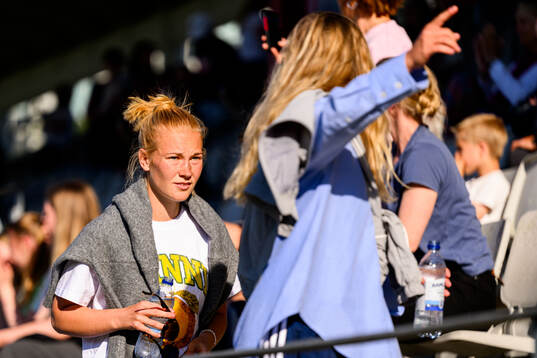 Sofie Bredgaard in the stands
