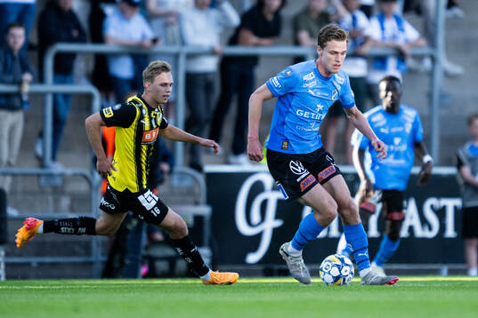 Häckens Pontus Dahbo och Halmstads Villiam Granath