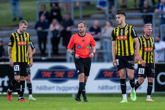 Häckens Simon Gustafson, Srdjan Hrstic och Mikkel Rygaard