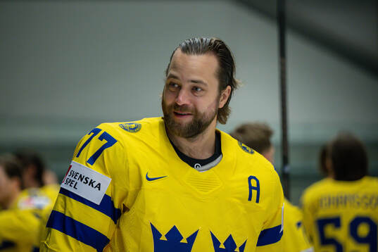 Victor Hedman of Sweden at a team photo session