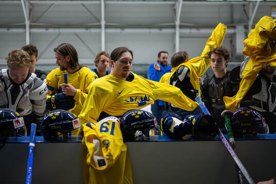 Jesper Frödén of Sweden at a practice session