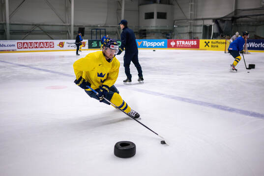 Carl Grundström of Sweden at a practice session
