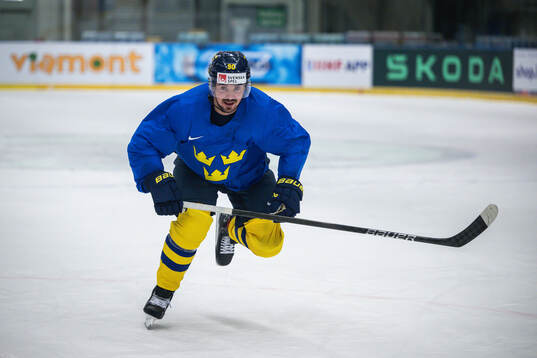 Marcus Johansson of Sweden at a practice session