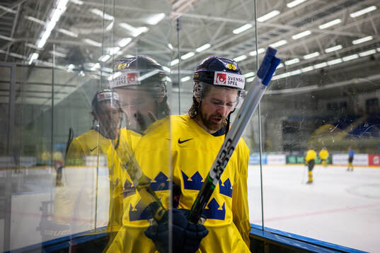 Linus Johansson of Sweden at a practice session