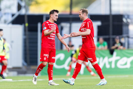 Värnamos Ajdin Zeljkovic och Gustav Engvall