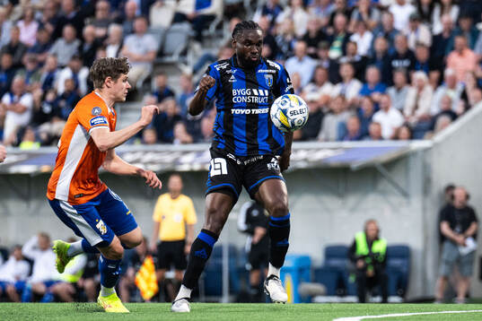 IFK Göteborgs Gustaf Norlin och Sirius Patrick Nwadike