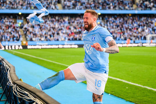 Malmö FFs Pontus Jansson jublar