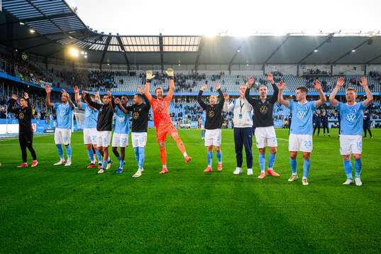 Malmö FFs spelare jublar