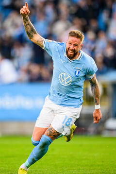 Malmö FFs Pontus Jansson jublar