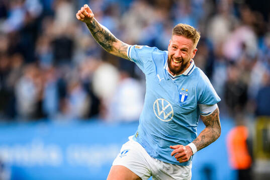 Malmö FFs Pontus Jansson jublar