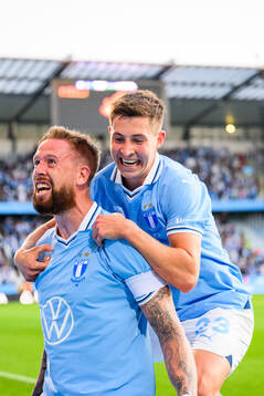 Malmö FFs Pontus Jansson jublar
