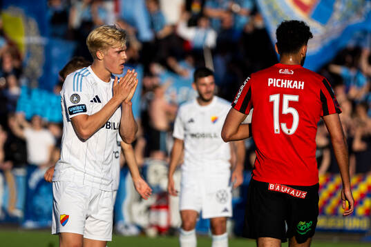 Djurgårdens Lucas Bergvall deppar