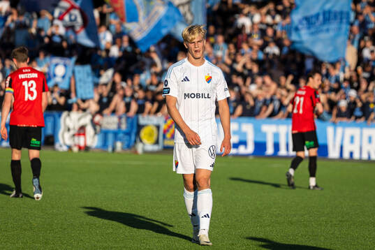 Djurgårdens Lucas Bergvall deppar
