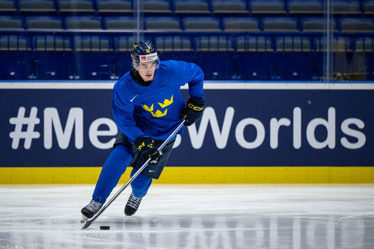Felix Unger Sörum of Sweden at a practice session
