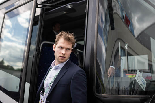 Goaltender Filip Gustavsson of Sweden