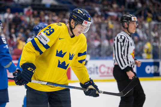 Pontus Holmberg of Sweden looks dejected