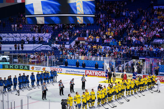 Players of Kazakhstan and of Sweden