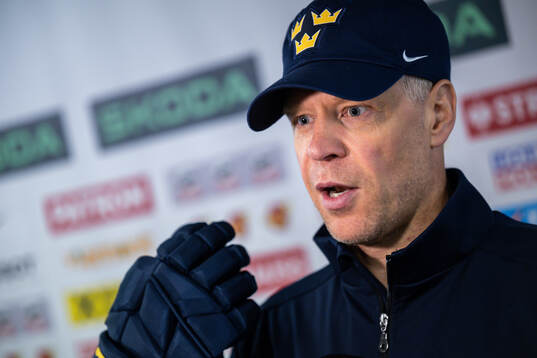 Assistant coach Nicklas Rahm of Sweden