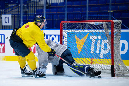Max Friberg of Sweden at a practice session