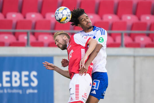 Kalmars Jonathan Ring och IFK Norrköpings Jesper Ceesay