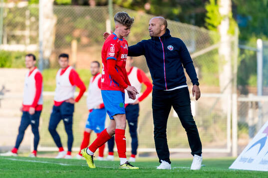 Helsingborgs tränare Kleber Saarenpää och  Benjamin Örn