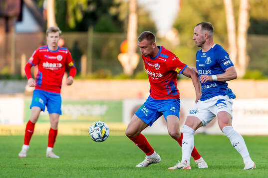 Helsingborgs Dennis Olsson och Trelleborgs Pierre Dahlin