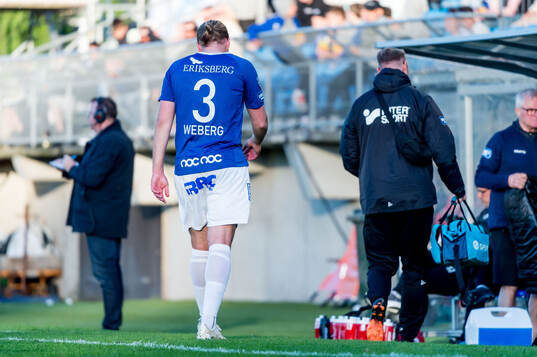 Trelleborgs Charlie Weberg lämnar planen