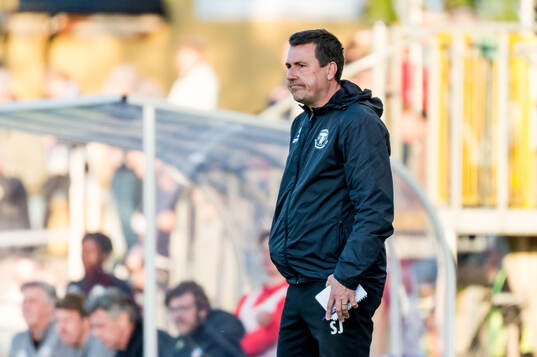 Trelleborgs tränare Stefan Jacobsson deppar