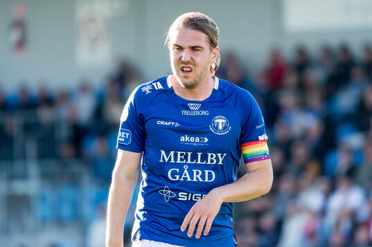 Trelleborgs Charlie Weberg deppar