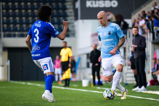 GIF Sundsvalls Monir Jelassi och Gefles Anton Lundin